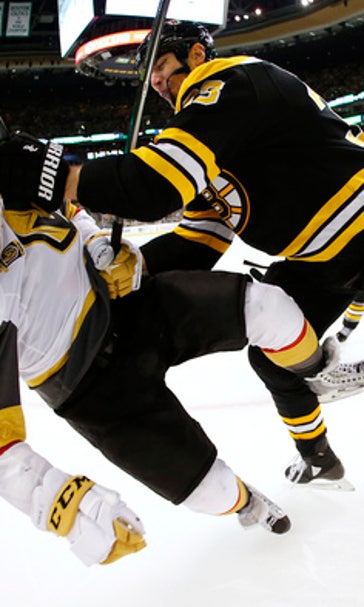 Kuraly's 1st NHL goal lifts Bruins over Golden Knights 2-1 (Nov 02, 2017)